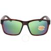 CoSta Del Mar Paunch Green Mirror Polarized Polycarbonate Men S SunglaSSeS 6S9049 904906 57