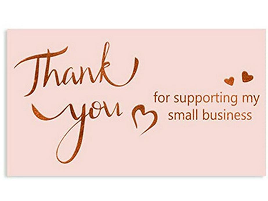 500 шт./рулон 3,8 см Наклейки с горячим тиснением  Спасибо за покупку  - Розовая бумага