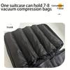 Hand Roll Vacuum Compression Bag with One-Way Valve, Reusable Compression Sack for Traveling and Camping, No Pump Required