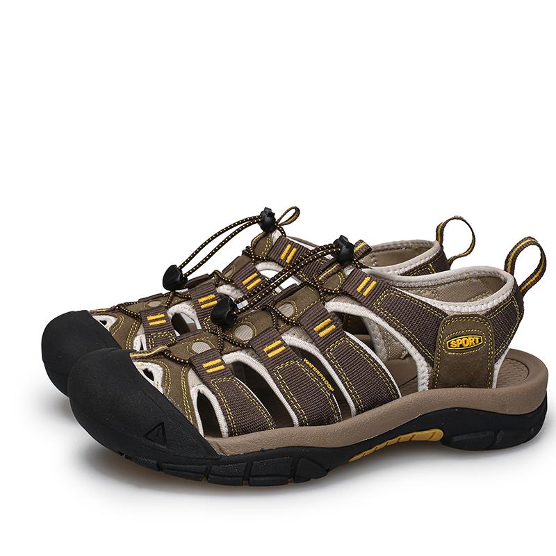 Damensandalen Sommer Outdoor Wanderschuhe Schwarz Braun Strandschuhe Lässige Römische Sandalen für Paare Übergröße