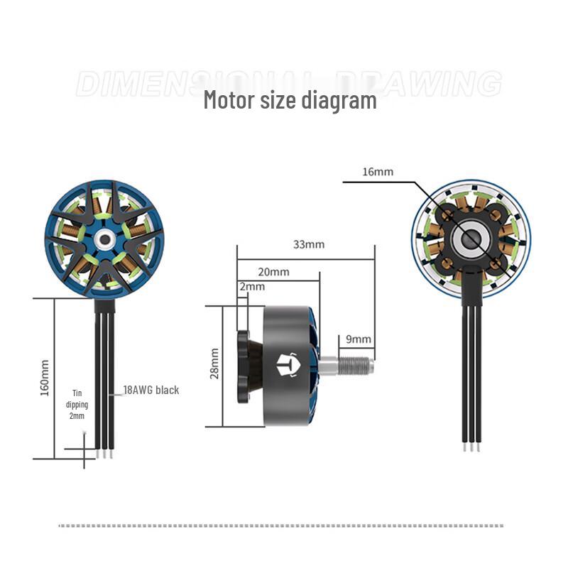 RUSHFPV FPV Drone Brushless Motor