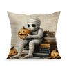 Retro Halloween Cushions Pillowcase Polyester Cushion Cover Throw Pillow Sofa Decoration Pillowcover Home Room Decor
