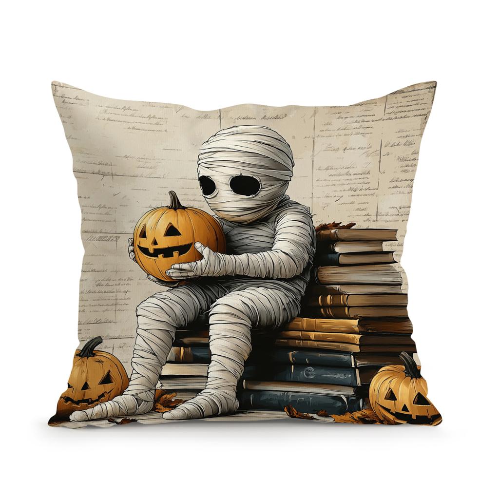 Retro Halloween Cushions Pillowcase Polyester Cushion Cover Throw Pillow Sofa Decoration Pillowcover Home Room Decor