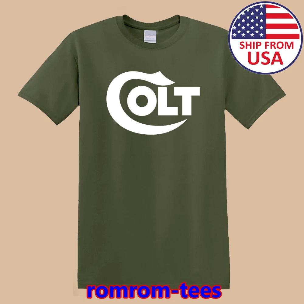 Colt Firearms Gun Army Green Size S-5XL S