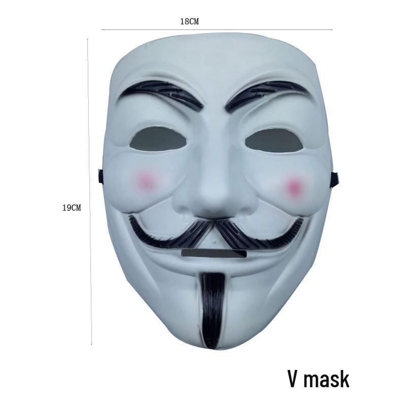 Halloween JabbaWockeeZ Weiße Maskerade Tanzmaske für Damen und Herren