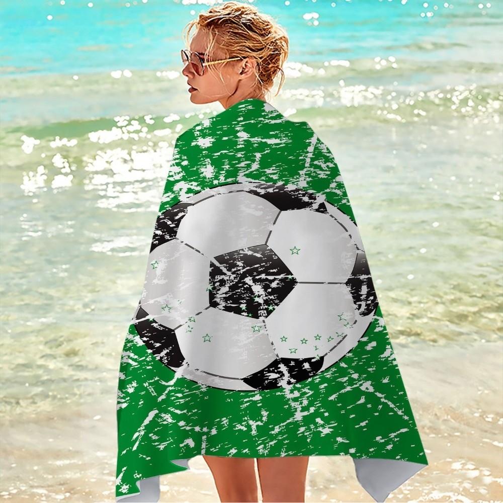 Soft Quick-Dry Beach Scarf Breathable Sports Towel Multifunctional Shower Towel Football Event