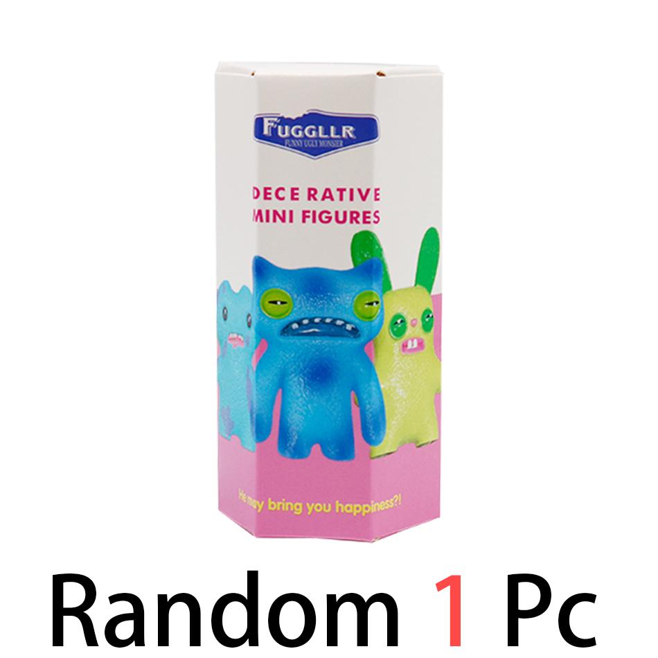 12Pcs  Original Fuggler Figure Toys Box Funny Ugly Tooth Monsters Action Figurine Collectible Model Doll Gift Kid