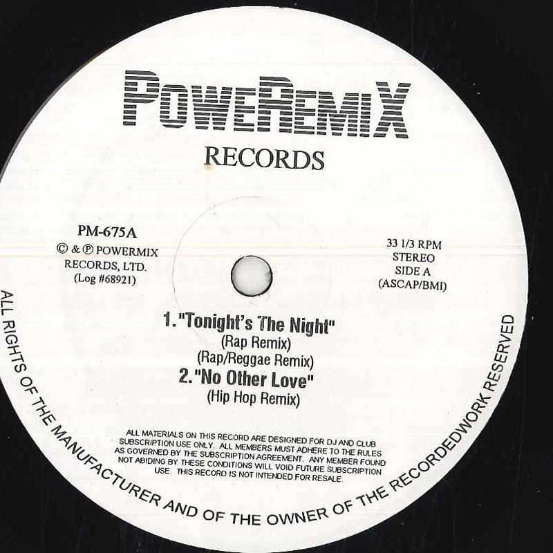 

12inch Record VARIOUS Untitled PM675 POWERMIX RECOR US Rap HipHopRB Used