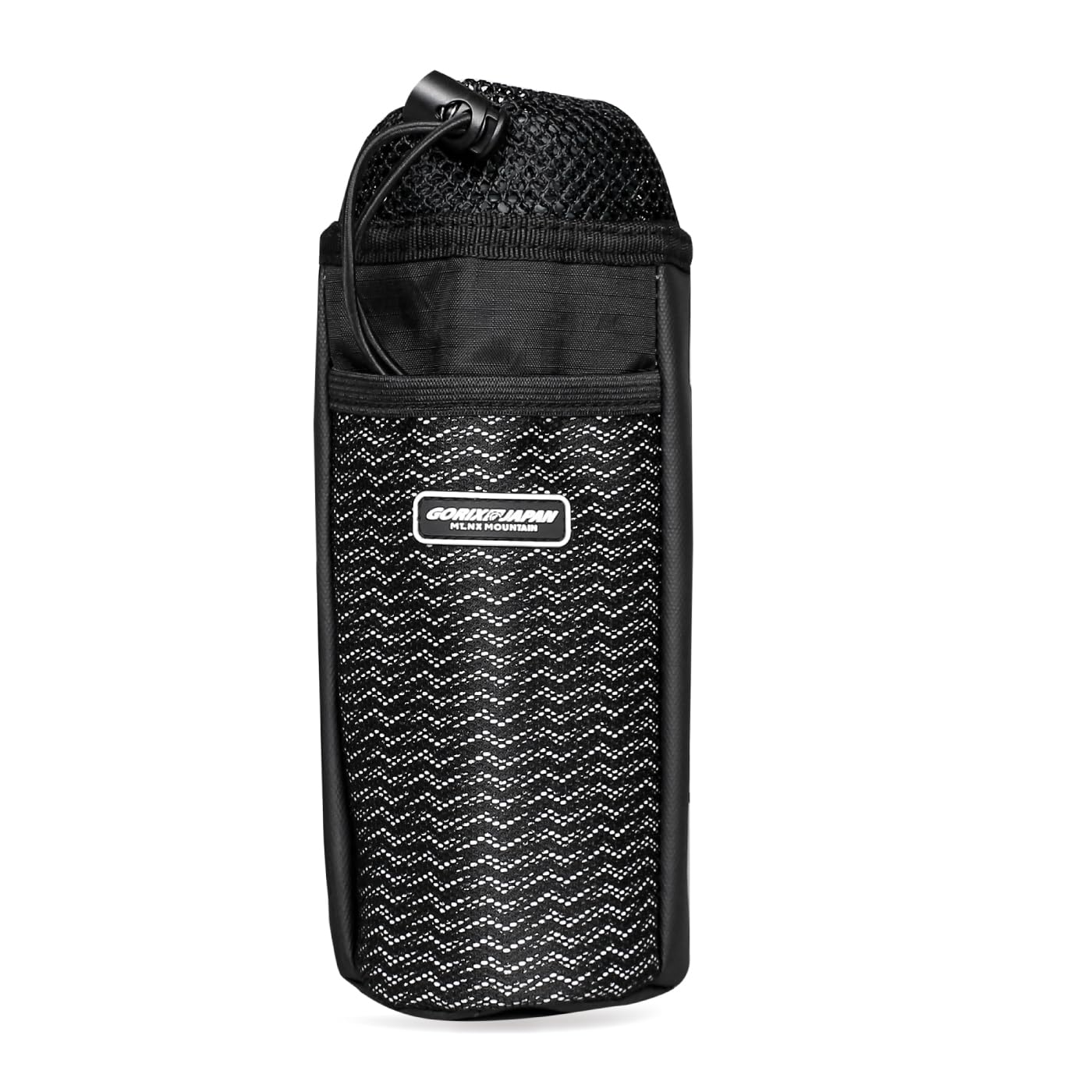 

GORIX Stem Bag Waterproof Bicycle Handlebar Road Bike Stem Stylish Small Item Water Bottle Drink Cross Bike [2-Way Design/High-Performance Material] чёрный