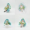 Hatsune Miku Pvc Model Ornament With Four Leaf Clover Style For Home Office Desk Ornament