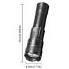 LED Outdoor Portable Flashlight USB Charging Camping Powerful Flashlight Power Display Strong Light Flashlight for Power Outages