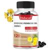 Didacat Evening Primrose Oil 500mg Softgels, Cold Pressed with GLA & Natural Vitamin E, 120 Softgels Food Supplement