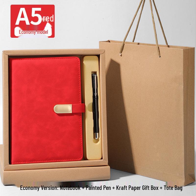 A5 Benutzerdefiniertes Logo Verdicktes B5 Tagebuch mit Schnalle für Geschäftsbüro