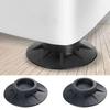 4Pcs Non Slip Washing Machine Feet Pads Shock Proof Black Rubber Washing Machine Shockproof Pad Elasticity Protectors