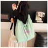 Women's Large-capacity One-shoulder Letter Calico Bag, Portable Oblique Span Bag, Trendy and Fashionable Versatile Women's Bag