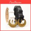 Retro Lunar Waist Belt For Women With Alloy Pin Closure And Minimalist Design For Daily Office Fashion