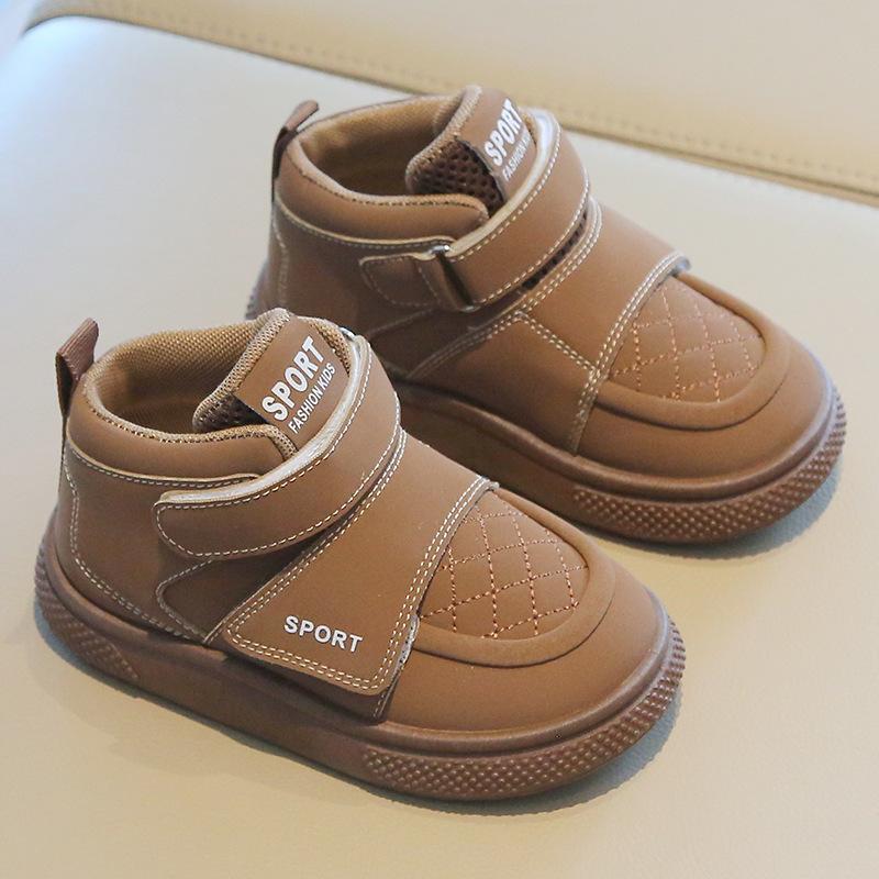 Children's Sports Shoes 2025 Spring and Autumn New Boys' Casual Board Shoes High-top Girls' Bread Shoes Soft-soled Baby Shoes List