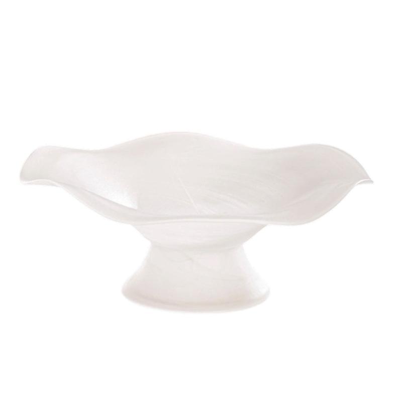 

Glass Fruit Bowl Serving Tray Living Room Coffee Table Decoration Party Dessert Tray Snacks Salad Serving Dish Enduring белый