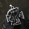 BEIER 2023 New Creative Design Skull Cross Devil Knife The Grim Reaper Pendant Stainless Steel Retro Gothic Jewelry Gift