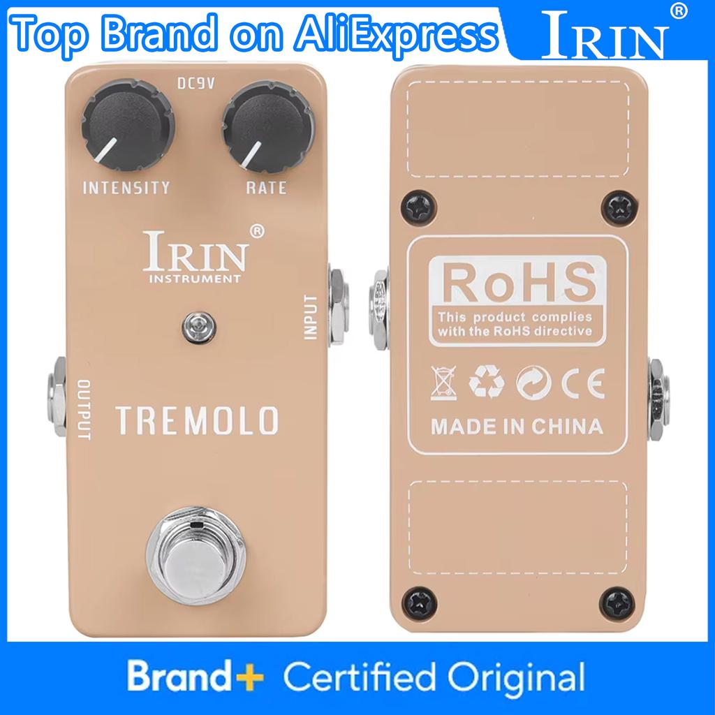 IRIN RS-09 Tremolo Pedal Guitar Pedal Old Tube Amplifier Retro Vibrato Effect Pedal Guitar Parts & Accessories True Bypass