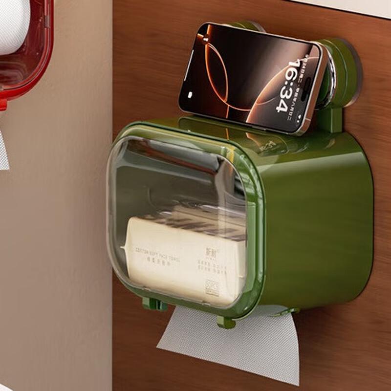 Suction Cup Wall-Mounted Tissue Box