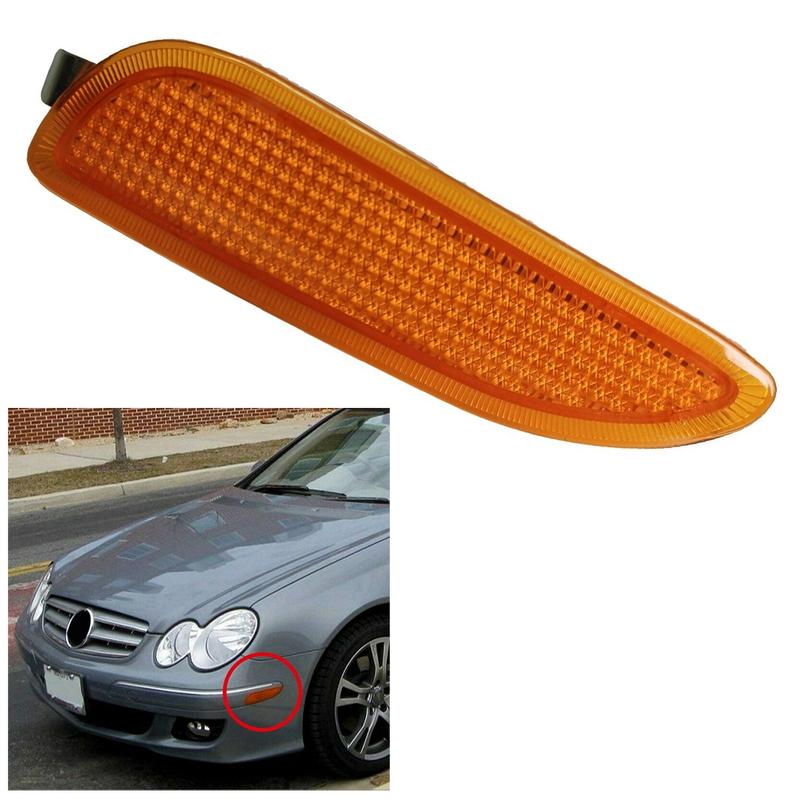 

Car Front Left Bumper Marker Light Turn Signal Lamp A2098200121 209820012164 MB2554106 Fit for Mercedes Benz CLK 320 350 430 500