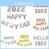 Shiny Gold Happy New Year 2022 Balloons For Extravagant Party Decorations