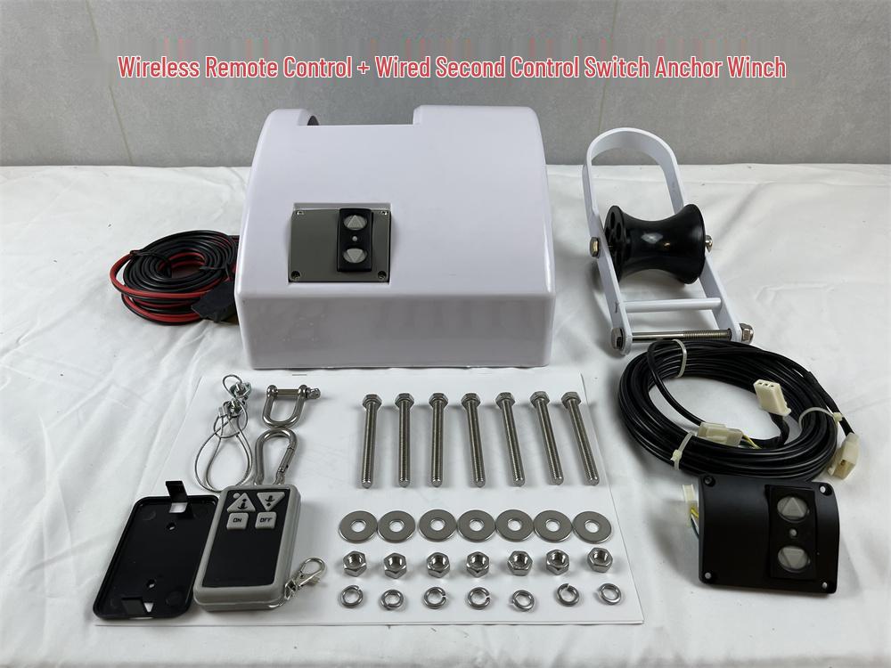 12V Saltwater Electric Anchor Winch for 16kg Anchors - Yacht & Boat Accessory