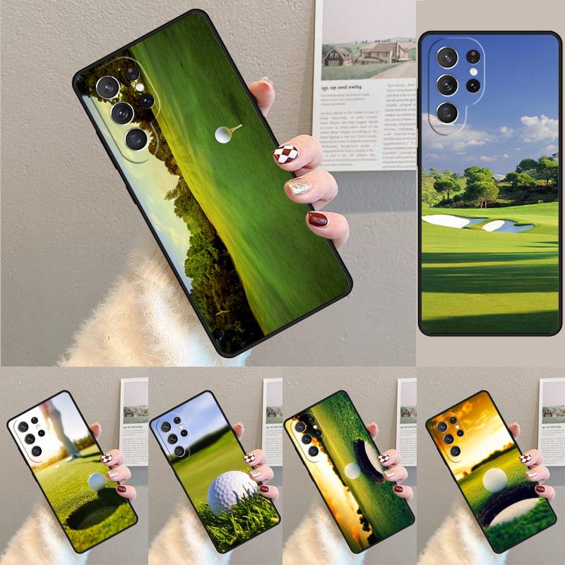 Golf Course Field Silicone Phone Case For Samsung Galaxy Note 10 Pro S26 S25 S24 S23 S22 S21 Plus S25Ultra Capa Cover