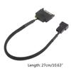 CRJ 15-Pin Male SATA to 1/2 Fan Sleeved Power Adapter Cable 3 Pin/4 Pin Laptop Motherboard CPU Fan Extension Cable