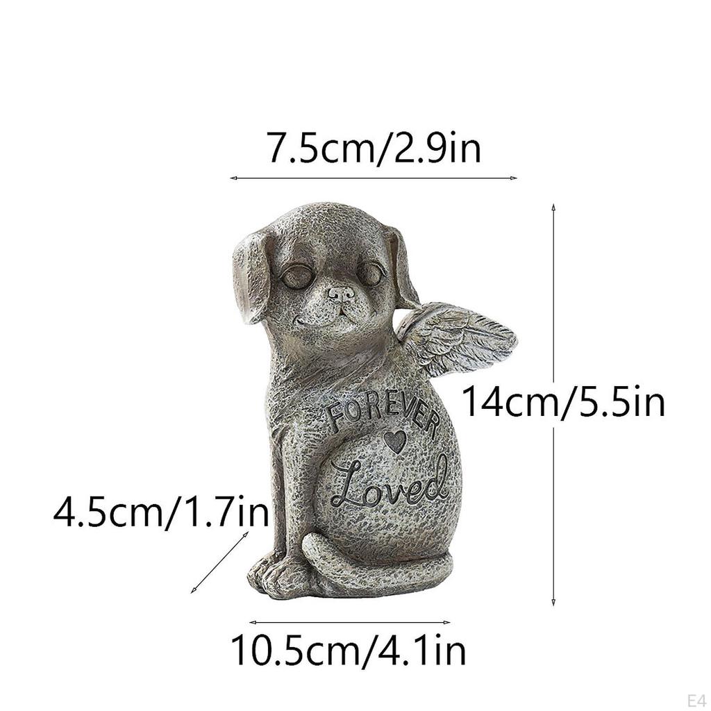 Pet Memorial Figure for Backyard Lawn Decoration Small Animal Grave Marker