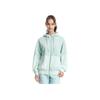 FILA 2023 Autumn New American Style Hoodie Color Block Knitted Jacket Sports Fitness Top Women tops Dream-Green A11W331503F-TQ