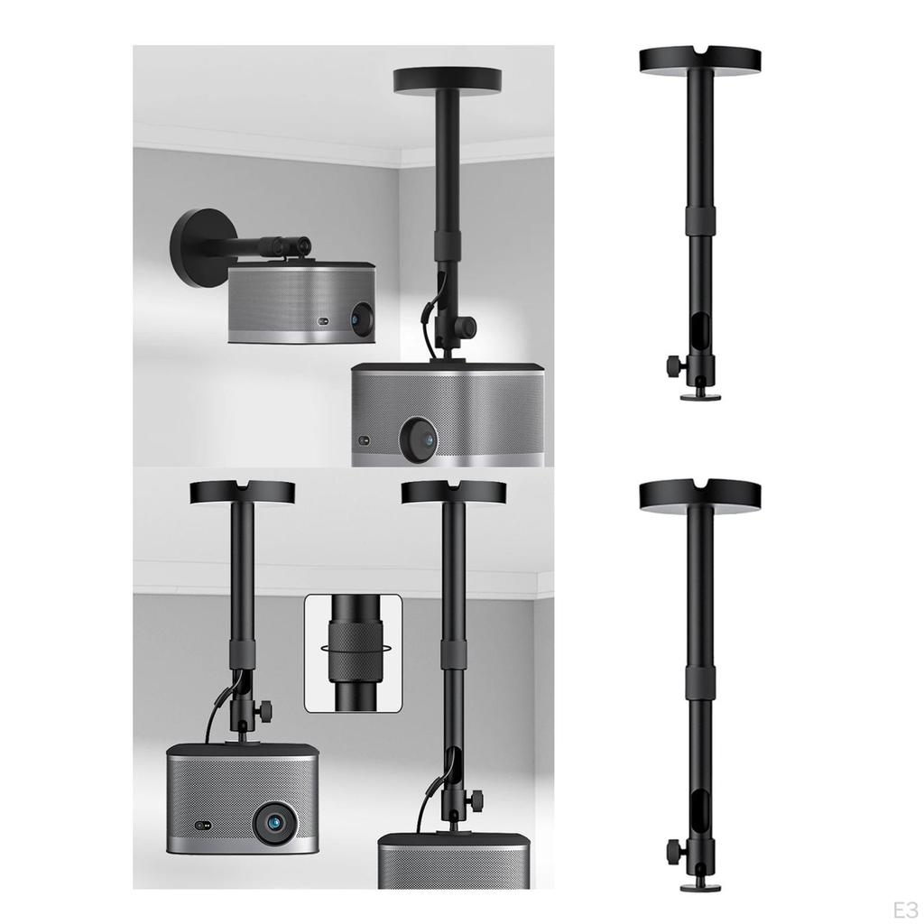 Tavana Montaj Standı 360° Dönüş Sabit Ayarlanabilir Uzunluk Montaj Braketi Askısı Yatak Odası Ev için