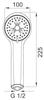 Sole 3-function Shower Head, Chrome