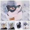 Russian Ushanka Winter Plush Hats with Goggles Cycling Windproof Cap Pilot Hat Lei Feng Hat  Sports