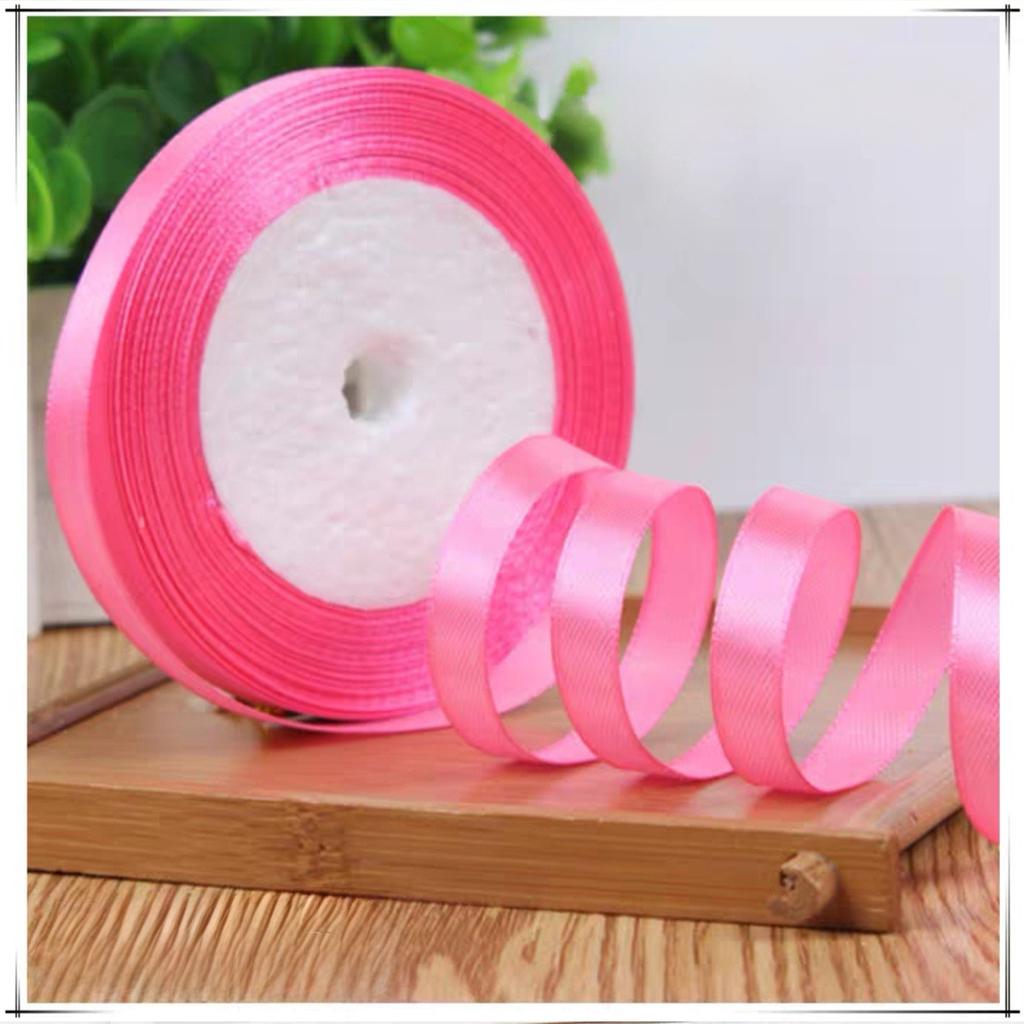 Wholesale 22 Meter/roll Stain Ribbon 1CM Polyester Ribbon for Gift Packing Wedding Party Decoration DIY Handmade Craft Supplies