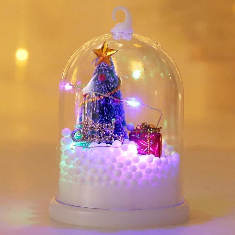 Christmas decorations, Christmas tree, night lights, luminous small hanging lights, snow ornaments, Christmas gifts