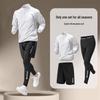 Ensemble de Fitness à Séchage Rapide en Soie Glacée pour Homme: T-shirt à manches courtes et débardeur pour la course à pied et le cyclisme en été