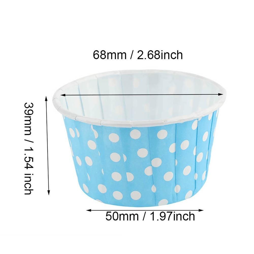 100PCS Greaseproof Cupcake Liner Coated Paper Paper Baking Cup  Cupcakes Muffins Mini Cakes