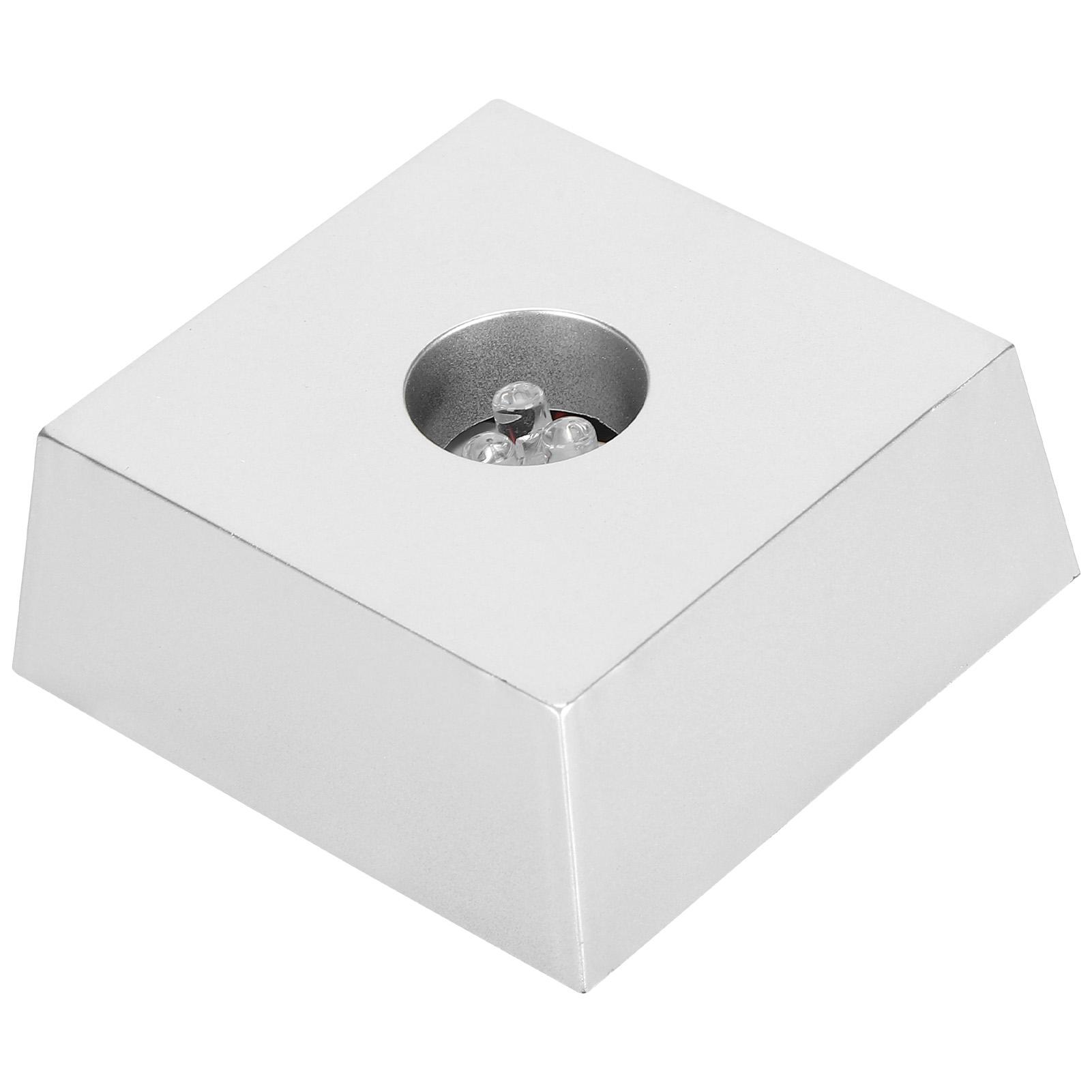 

7 цветных светодиодных подставок для дисплея, держатель для кристаллов, маленькая трапециевидная подставка для света