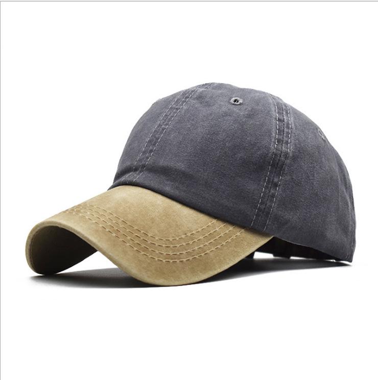 Solid Color Distressed Washed Baseball Cap - Minimalist Casual Hip Hop Style