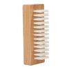 Nylon Bristles Wooden Manicure Brush Double Sided Design Cuticle Cleaning Brush  Nail Gap Cleaning
