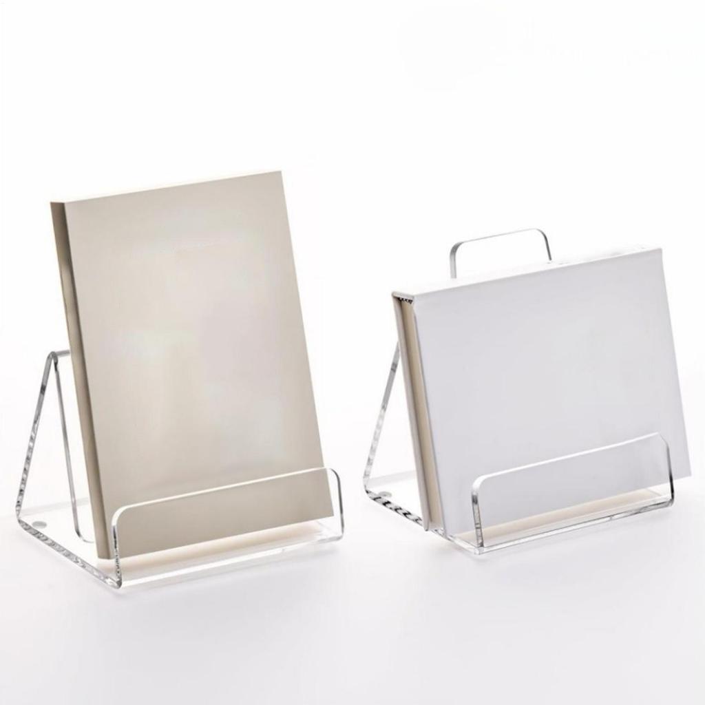 Acrylic Stands For Display Literature Rack Desk Organizer Acrylic Literature Display Stand For Magazines Booklets Pamphlet Menus