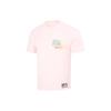 Nike Logo Print Sports Crew Neck T-Shirt Men Tops Pink FB9787-686