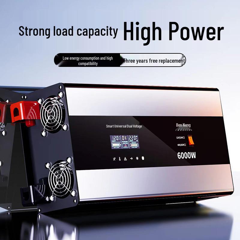 High Power Pure Sine Wave Inverter: 12V-60V To 220V for Truck and Home Use