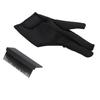 3 Finger Barber Glove Heat Resistance Gloves with Flat Iron Comb Attachment for Hair Styling Black