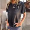 Summer Round Neck Short Sleeved T-shirt Women's Top