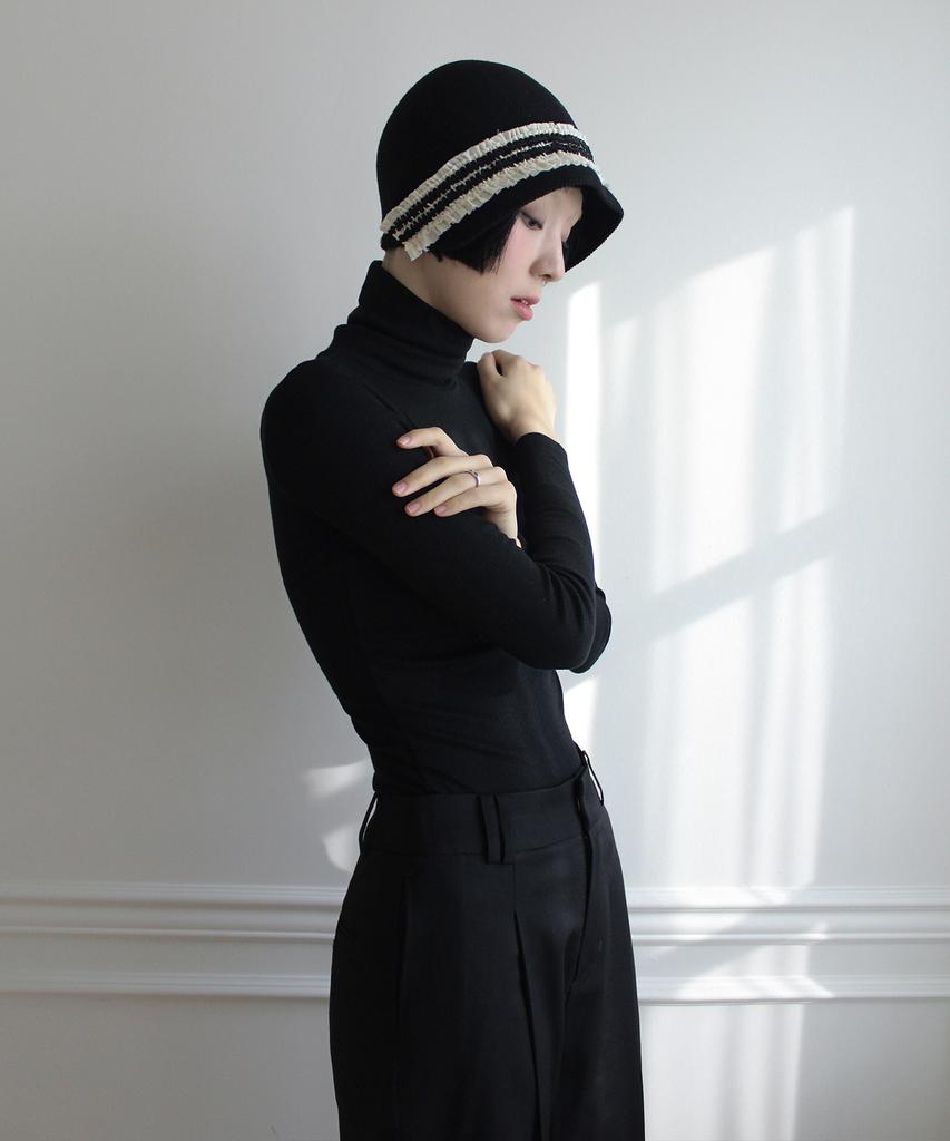 RUBATI Classic Wide Wool Pants (Black)
