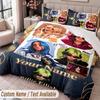 Custom Name Text 3Pcs Bedding Set Billie Eilish Duvet Cover And Two Pillowcases