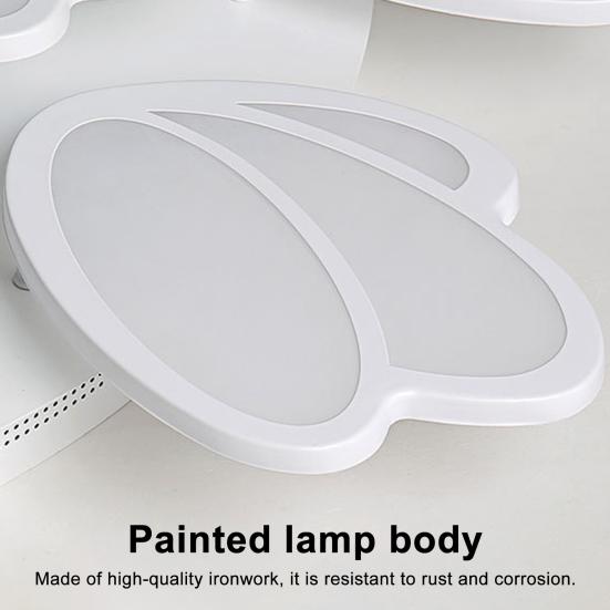 Lampă de plafon LED pentru living Lumină moale Protecție ochi Lampă cu reglare inteligentă Design petală Lampă Economisire energie Iluminat decor pentru casă